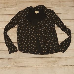 Bellarose Fox Print Button Down